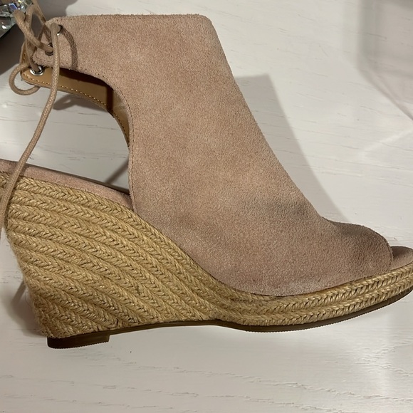 Laurie Felt Leather Upper Peep Toe Shoes 8.5 - Picture 12 of 12